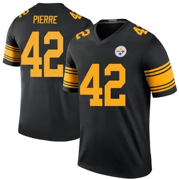 Pittsburgh Steelers #42 James Pierre Game Used Color Rush