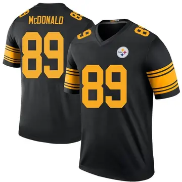 Vance McDonald Pittsburgh Steelers Men's by One Color T-Shirt - Ash