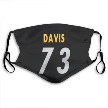 Pittsburgh Steelers 1.3.2022 Game Used #73 Carlos Davis Unlaundered Home  Jersey vs Browns