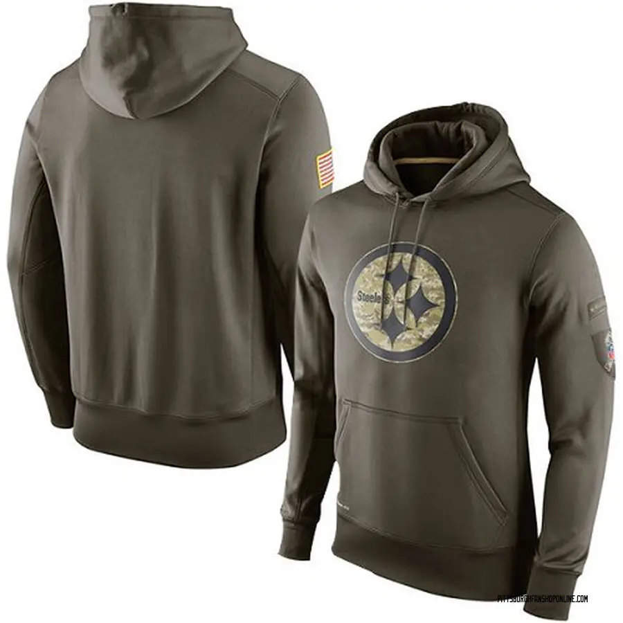 steelers olive hoodie